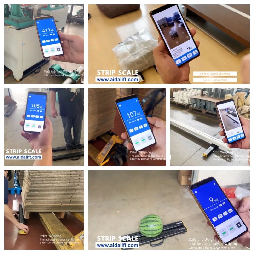 System Android Przenośna waga wiązki, Waga dla palet przemysłowych Waga dla wiązki przemysłowej 1500kg 8