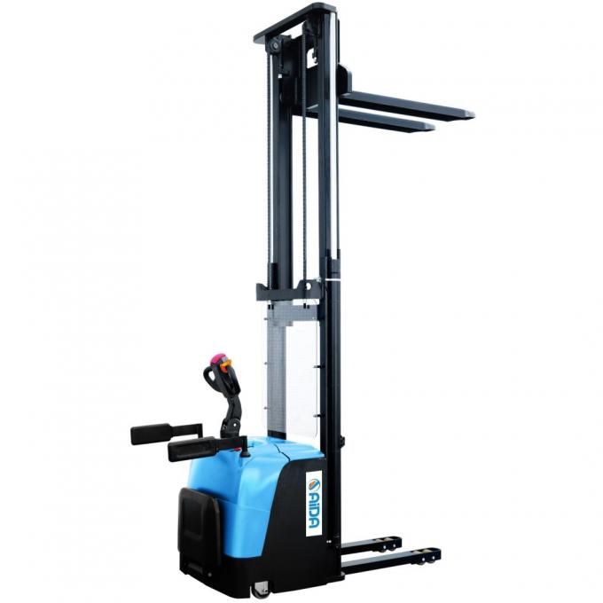 Napędzany Walkie Stacker Palet Jack Truck 3000 lbs Pojemność Stojak na elektrycznym wózku widłowym hydraulicznym 2