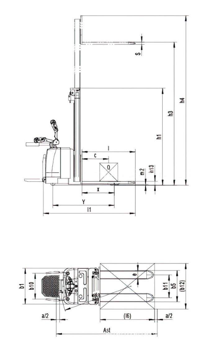 Stand On Electric Stacker Wynosnik widłowy elektryczny 6