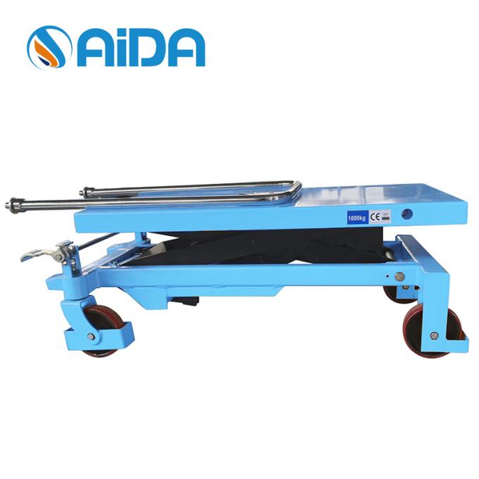 Typ nożyczki Hydraulic Table Lifter 300kg Mobile Isolating Middle Level Palet hydraulic lift table 0