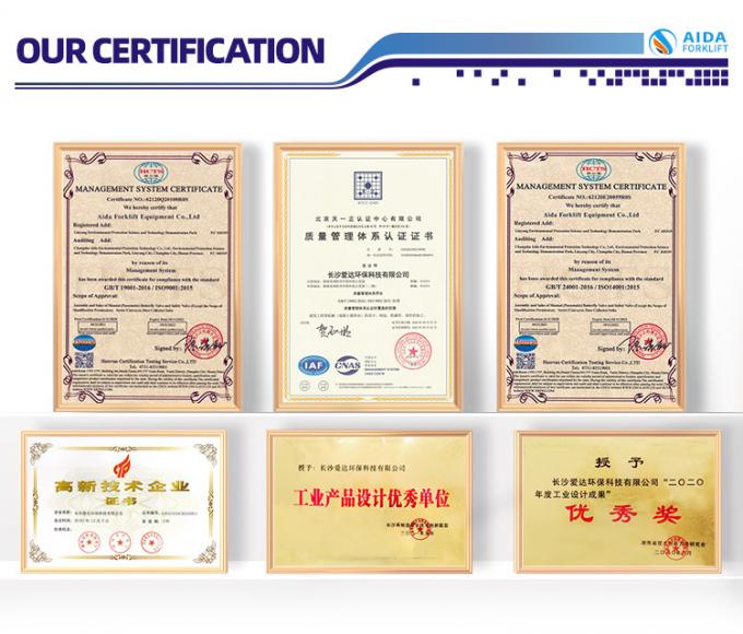 ISO Approved Warehouse Picker Machine elektryczny wózek podnośny, zamówienie na zamówienie z platformą 7